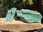 Natural Drusy Coated Chrysocolla with Malachite Crystals x 3 From Likasi, Congo