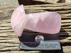 Polished Large Rose Quartz Mushrooms x 3 From Madagascar