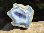 Natural Blue Lace Agate Geode Specimens x 6 From Nsanje, Malawi