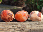 Polished Carnelian Agate Gemstone Galets x 20 From Madagascar