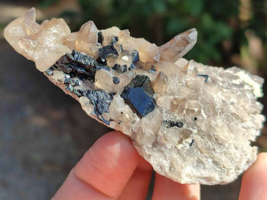 Natural Schorl Black Tourmaline Specimens x 6 From Erongo, Namibia