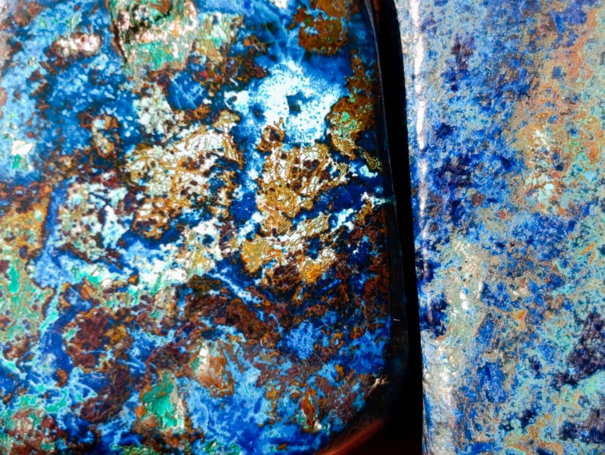 Polished Shattuckite Free Forms x 20 From Congo