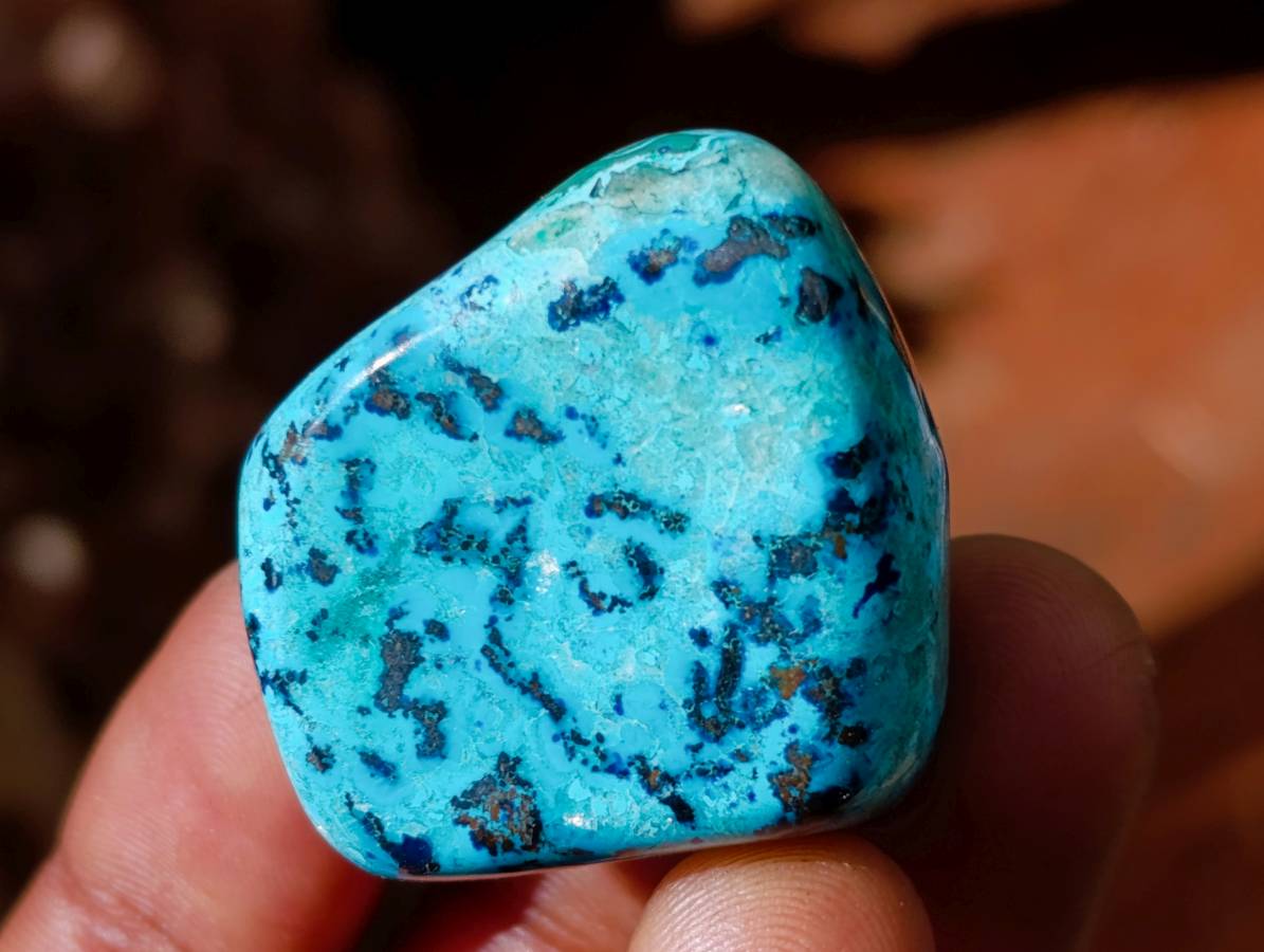 Polished Shattuckite Free Forms x 20 From Congo