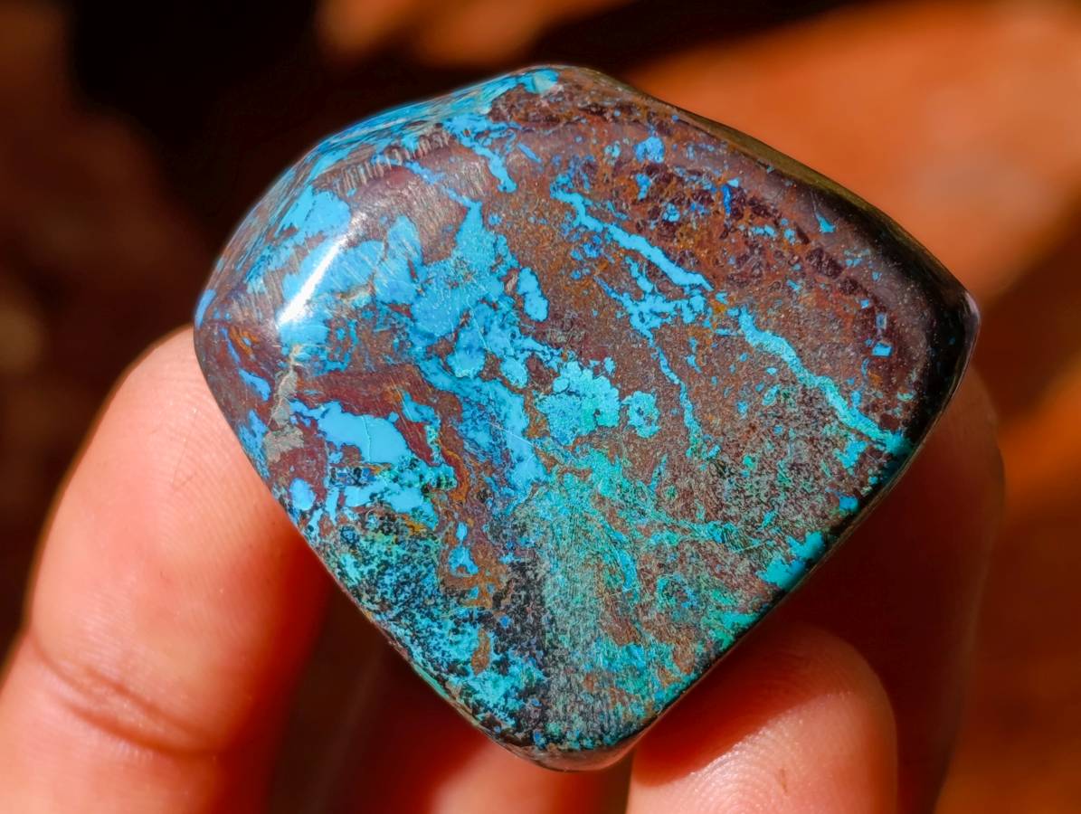 Polished Shattuckite Free Forms x 20 From Congo