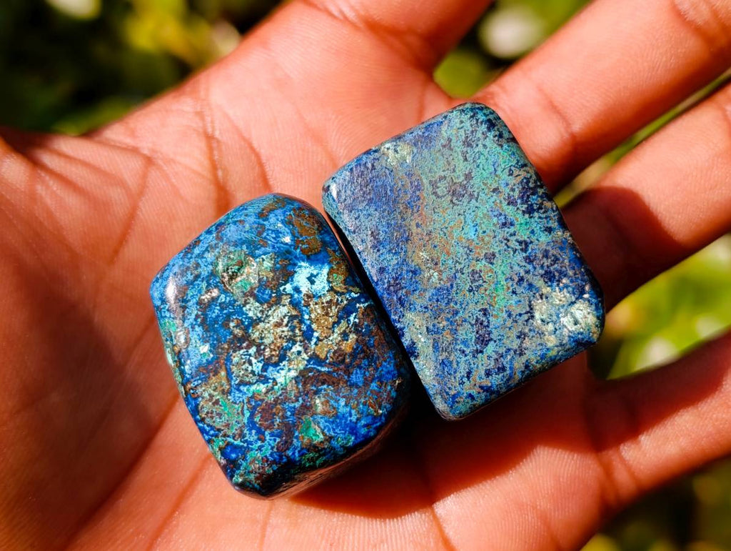 Polished Shattuckite Free Forms x 20 From Congo - Toprock Gemstones and Minerals 