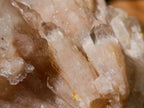 Natural Small Smokey Phantom Quartz Clusters x 3 From Luena, Congo