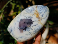 Polished Dendritic Opal Standing Free Forms x 6 From Moralambo, Madagascar