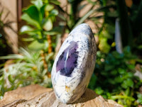 Polished Dendritic Opal Standing Free Forms x 6 From Moralambo, Madagascar