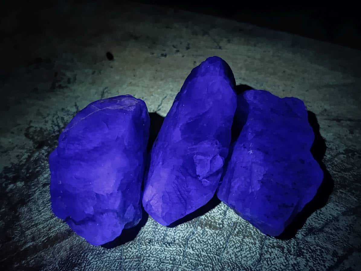 Natural Watermelon Fluorite Cobbed Specimens x 67 From Uis, Namibia