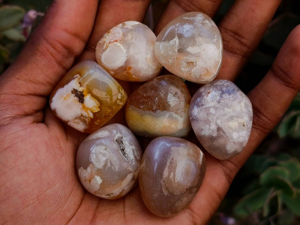 Polished Small Flower Agate Free Forms x 49 From Antsahalova, Madagascar - Toprock Gemstones and Minerals 