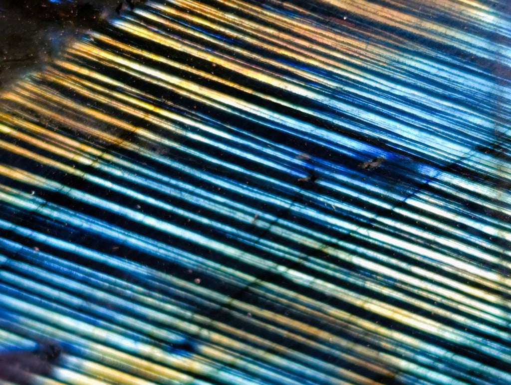 Polished Labradorite Standing Free Forms x 6 From Tulear, Madagascar