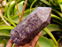 Polished Lepidolite Crystal Towers x 2 From Madagascar