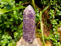 Polished Lepidolite Crystal Towers x 2 From Madagascar