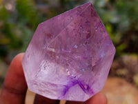 Polished Window Amethyst Crystals x 6 From Akansobe, Madagascar