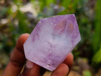 Polished Window Amethyst Crystals x 6 From Akansobe, Madagascar