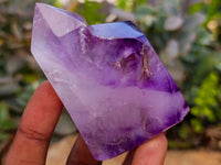 Polished Window Amethyst Crystals x 6 From Akansobe, Madagascar