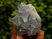 Natural Small Blue Celestite Specimens x 4 From Sakoany, Madagascar