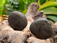 Polished Basalt Pharaoh Stone Galets x 12 From Iron Duke Mine, Zimbabwe