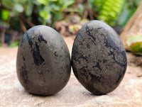 Polished Basalt Pharaoh Stone Galets x 12 From Iron Duke Mine, Zimbabwe
