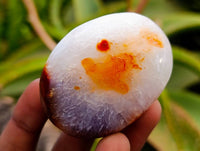 Polished Carnelian Agate Gemstone Galets x 24 From Madagascar