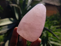 Polished Rose Quartz Standing Free Forms x 4 From Madagascar