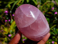 Polished Rose Quartz Standing Free Forms x 4 From Madagascar