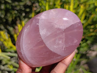 Polished Rose Quartz Standing Free Forms x 4 From Madagascar
