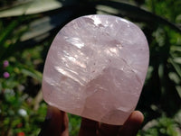 Polished Rose Quartz Standing Free Forms x 4 From Madagascar
