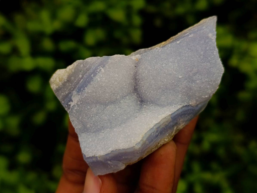 Natural Blue Lace Agate Geode Specimens x 12 From Nsanje, Malawi