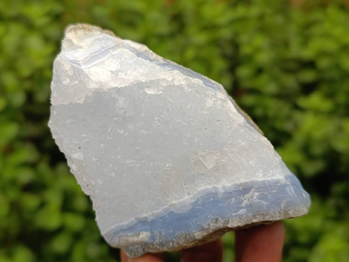 Natural Blue Lace Agate Geode Specimens x 12 From Nsanje, Malawi