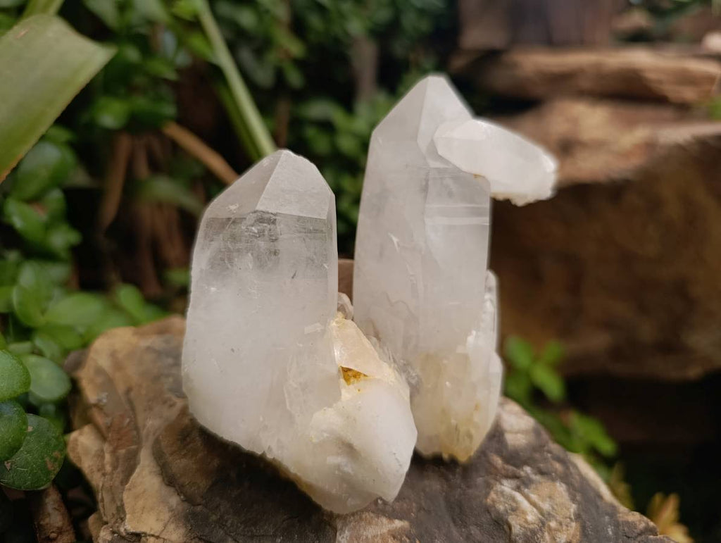 Natural Quartz Crystal Clusters and Crystals x 12 From Madagascar