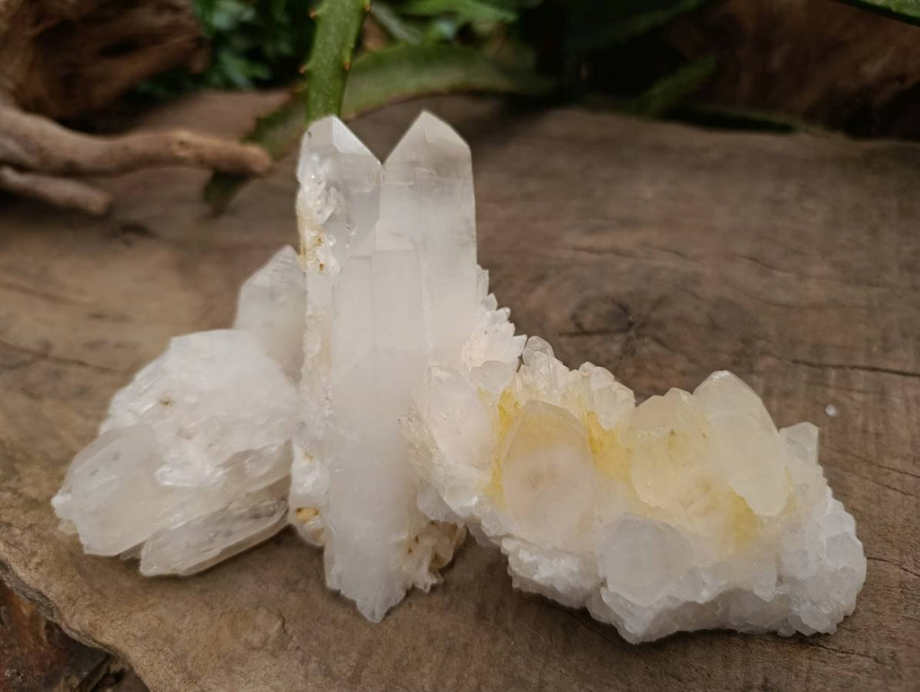 Natural Quartz Crystal Clusters and Crystals x 12 From Madagascar