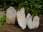 Natural Quartz Crystal Clusters and Crystals x 12 From Madagascar