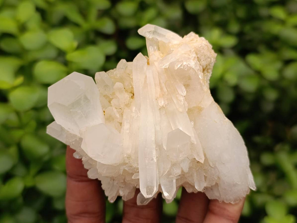 Natural Quartz Crystal Clusters and Crystals x 12 From Madagascar