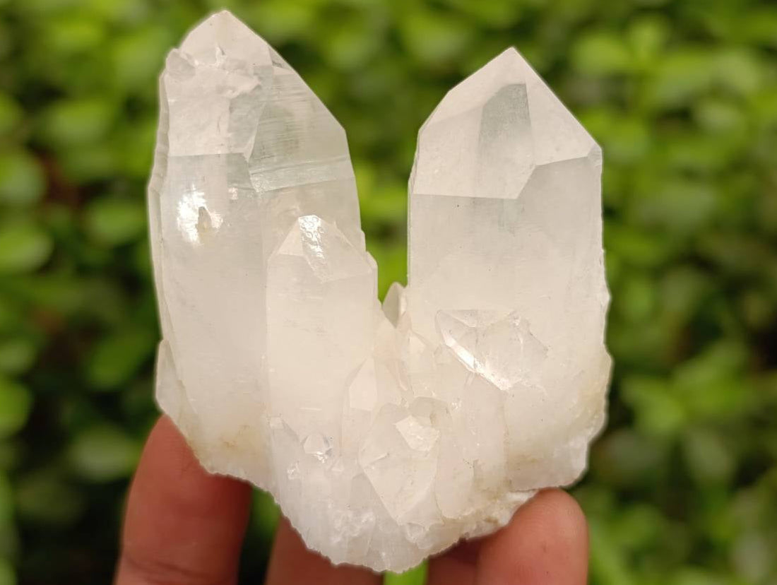 Natural Quartz Crystal Clusters and Crystals x 12 From Madagascar