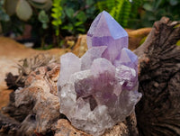 Natural Jacaranda Amethyst Quartz Crystal Clusters x 4 From Mumbwa, Zambia