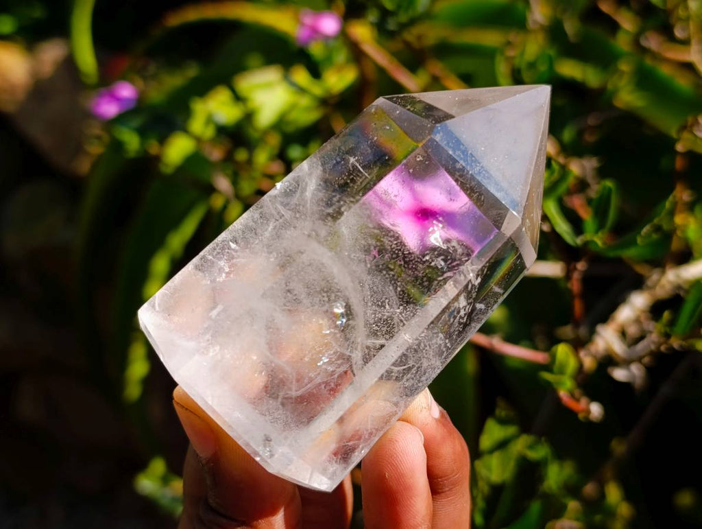 Polished Clear Quartz Crystals x 6 From Madagascar