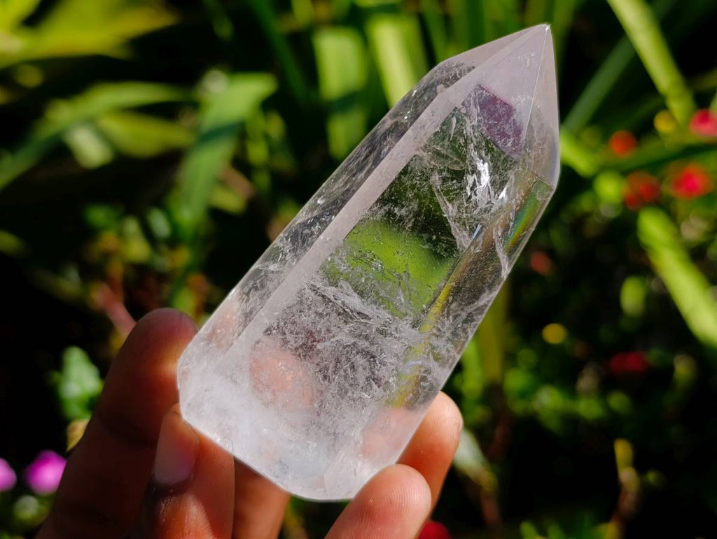 Polished Clear Quartz Crystals x 6 From Madagascar