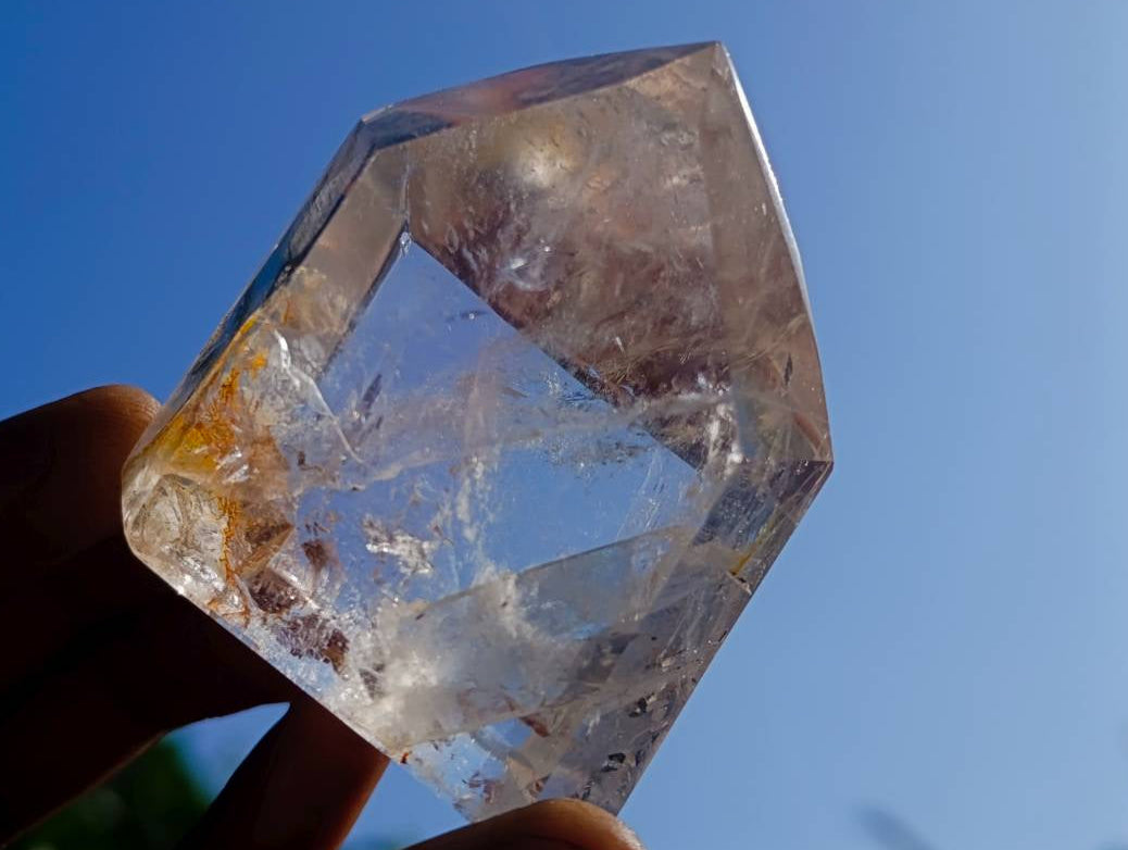 Polished Clear Quartz Crystals x 6 From Madagascar