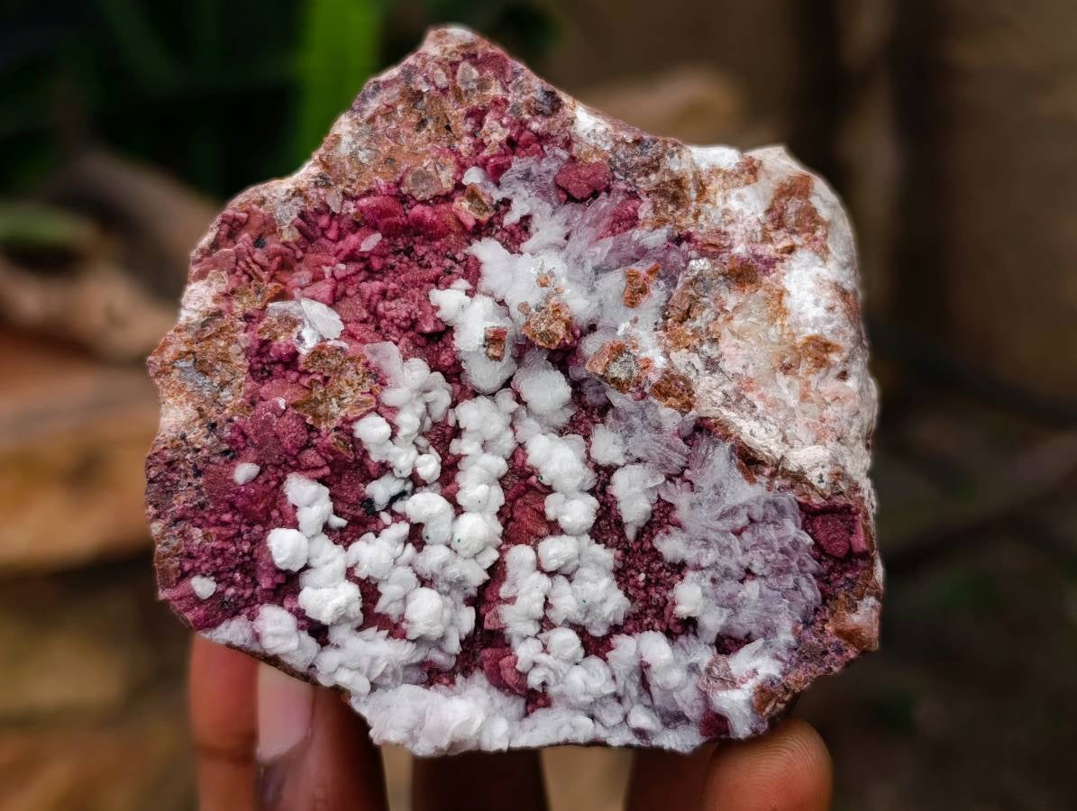 Natural Salrose Cobaltion Dolomite With Malachite And Quartz Specimens x 6 From Kakanda, Congo
