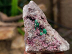 Natural Salrose Cobaltion Dolomite With Malachite And Quartz Specimens x 6 From Kakanda, Congo