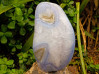 Polished Blue Lace Agate Standing Free Form x 1 From Nsanje, Malawi