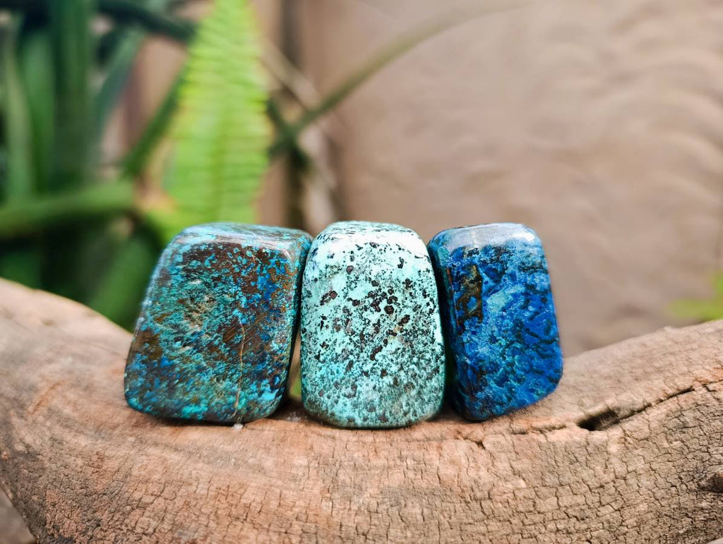 Polished Shattuckite Free Forms x 20 From Congo - Toprock Gemstones and Minerals 