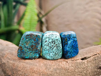Polished Shattuckite Free Forms x 20 From Congo