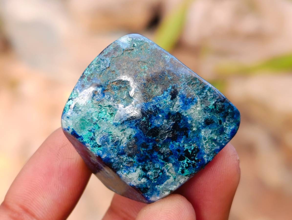 Polished Shattuckite Free Forms x 20 From Congo - Toprock Gemstones and Minerals 