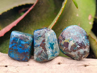 Polished Shattuckite Free Forms x 20 From Congo