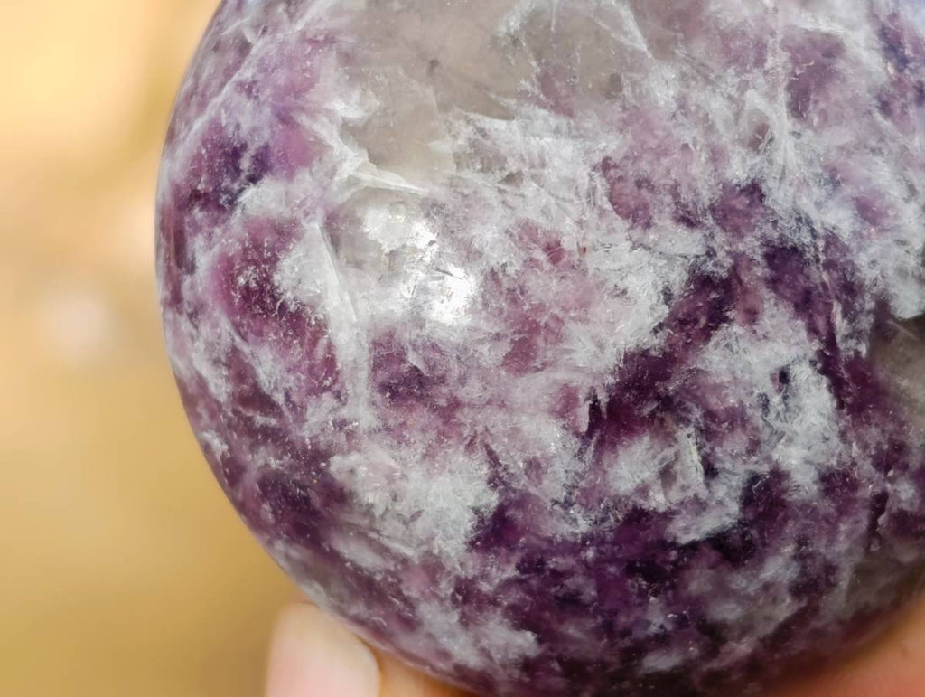 Polished Lepidolite With Pink Rubellite Palm Stones x 12 From Ambatondrazaka, Madagascar