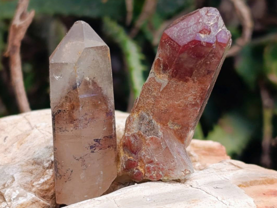 Natural Red Hematoid Quartz Crystals x 70 From Karoi, Zimbabwe