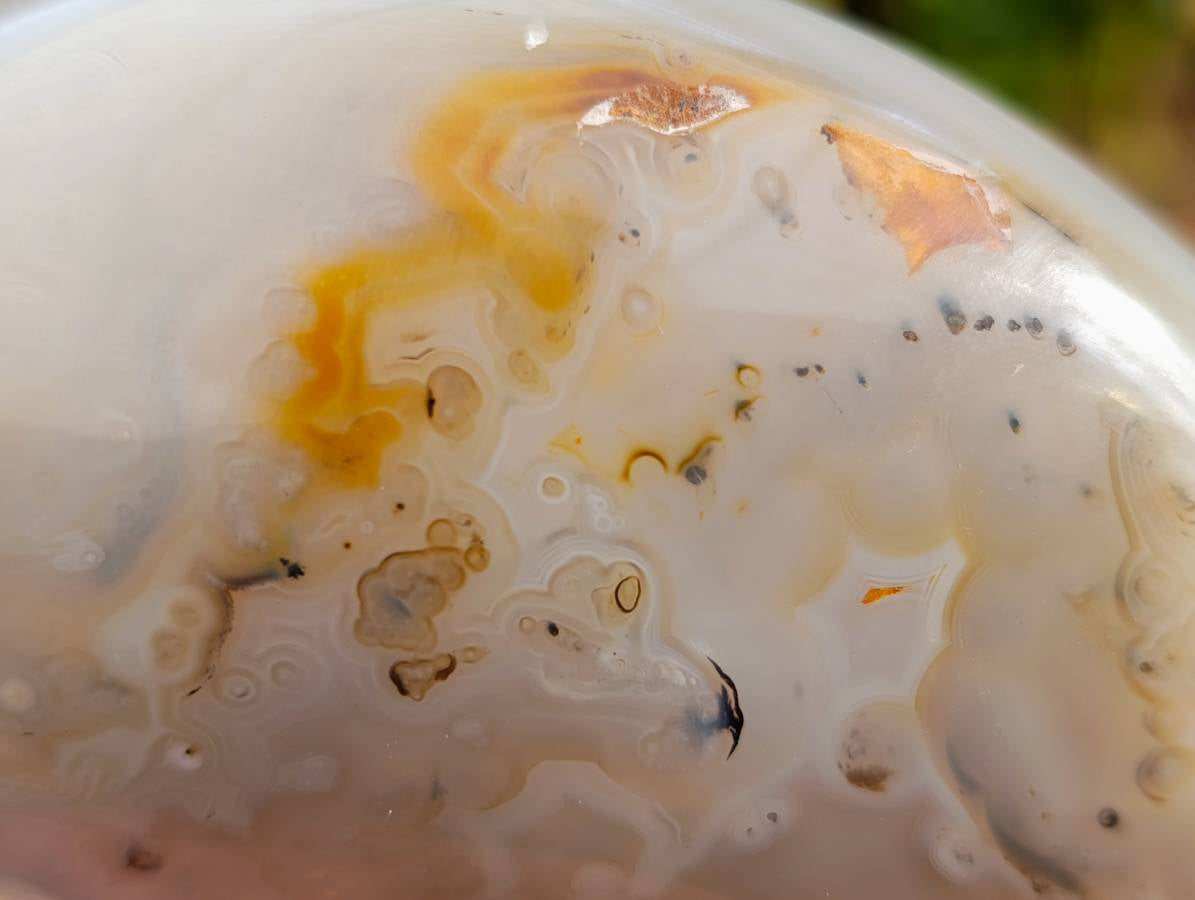 Polished Banded Dendritic Agate Standing Free Forms x 6 From Moralambo, Madagascar