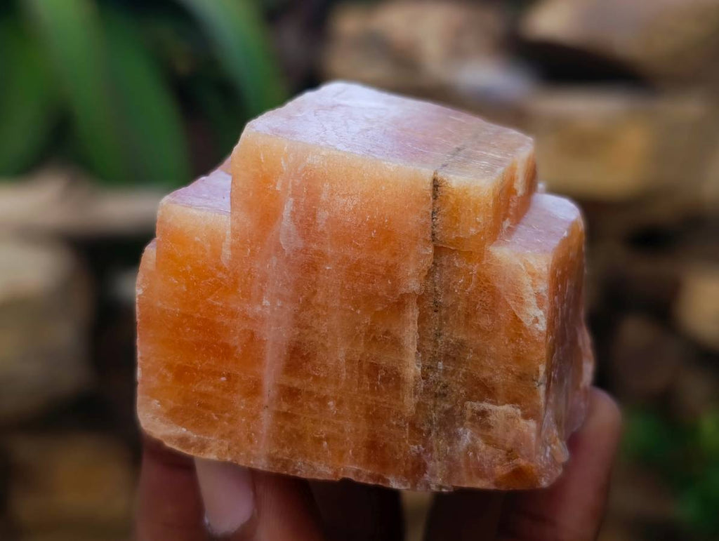 Natural Sunset Orange Calcite Specimens x 12 From Spitzkop, Namibia